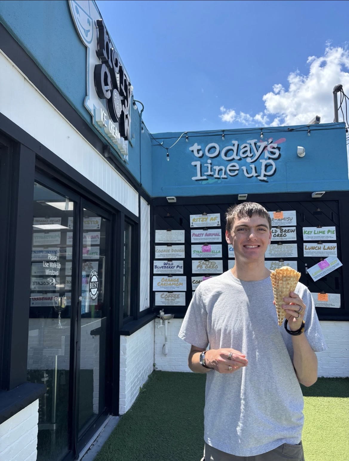 A Salem CLUB participant visiting a local ice cream business